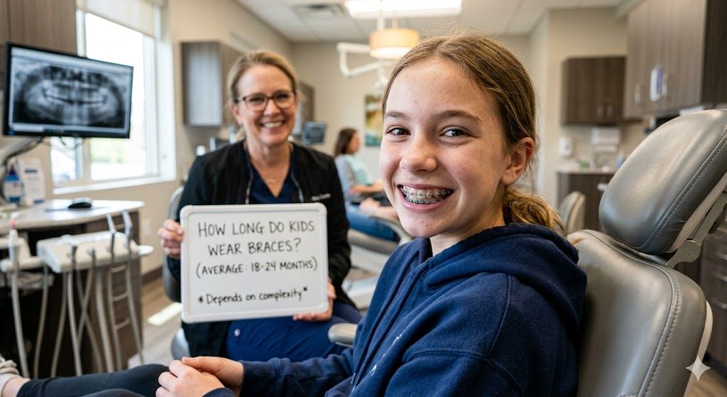 How long do kids wear braces timeline and timeline factors
