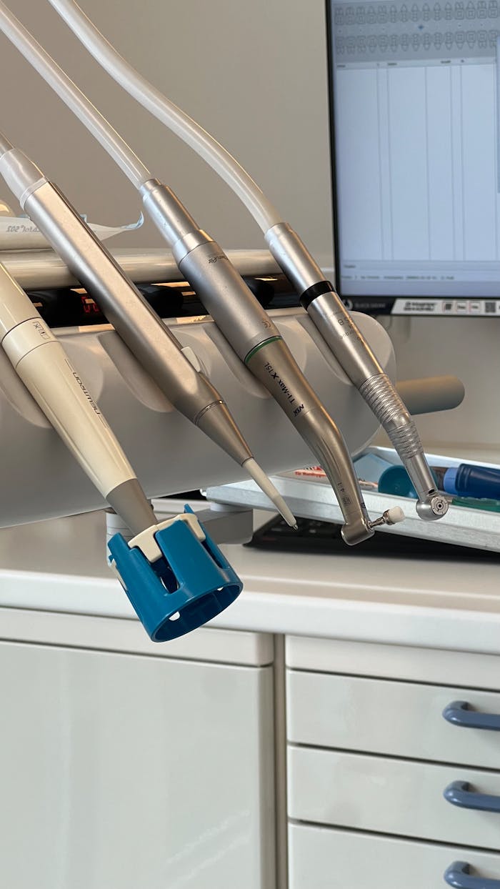Mastering the First Impression: Your intriguing post title goes here Dental tools neatly arranged in a dentist's office, ideal for healthcare or medical settings.