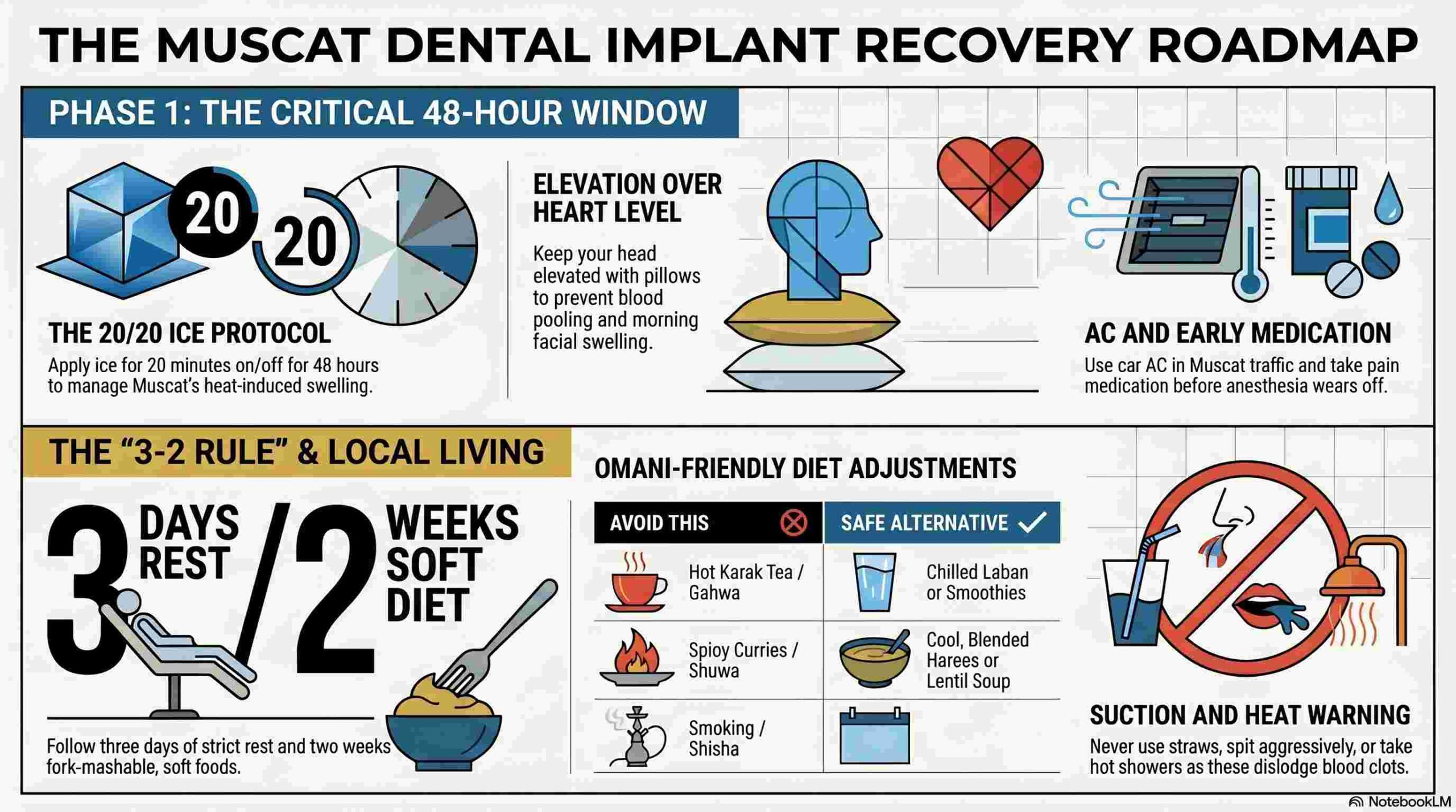 Dental Implant Recovery Roadmap for Muscat Patients