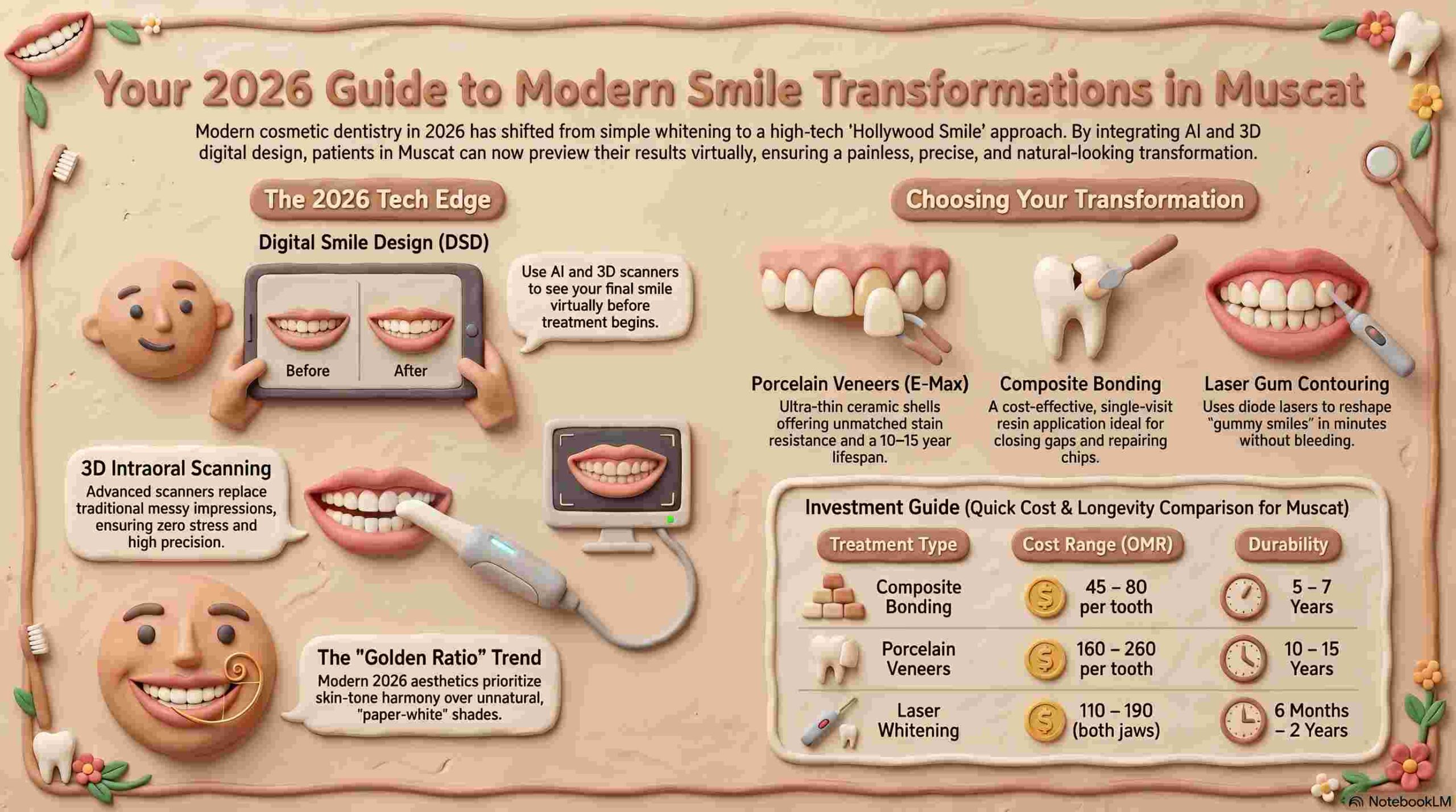 Muscat Smile Transformation Guide 2026 Infographic