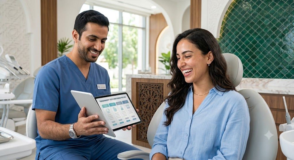 Teeth whitening results in Muscat